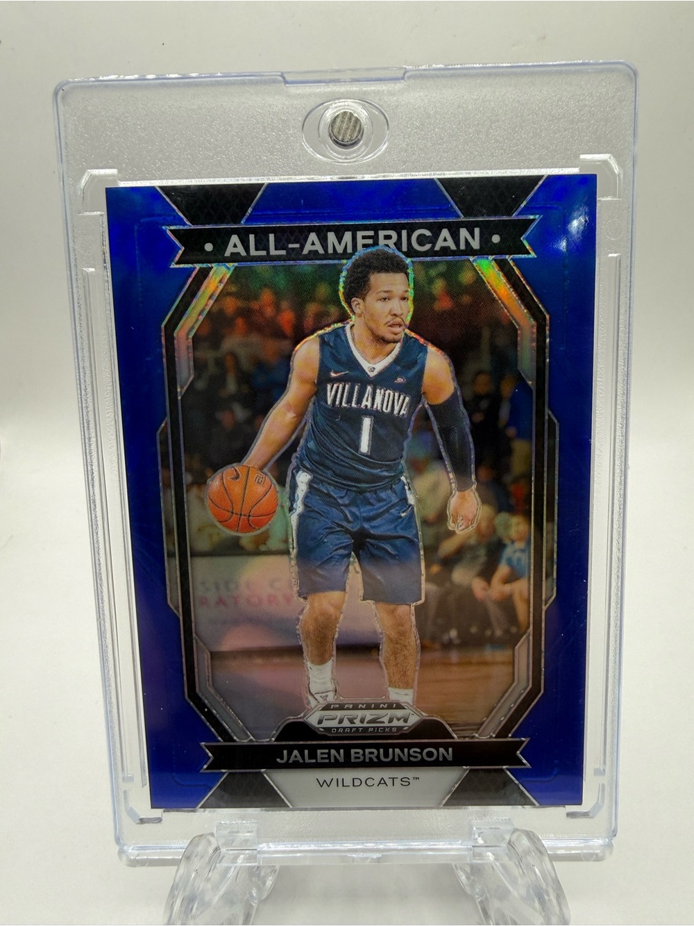 2024-25 Panini Prizm Draft Picks - All-American Jalen Brunson #7 Blue Prizm /199 - Picture 2 of 4